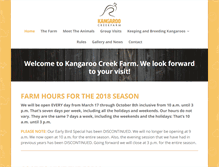 Tablet Screenshot of kangaroocreekfarm.com